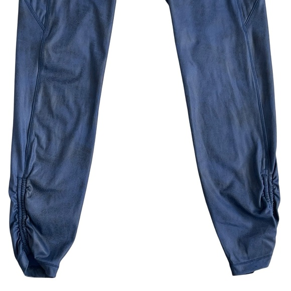 Zyia Distressed Blue Ankle Cinch High Rise 7/8 Leggings Women’s Size 4 Athletic - Picture 5 of 11